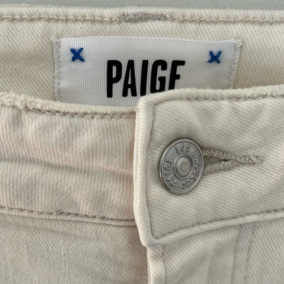 Paige Colette Crop Flare Raw Hem Jeans - Picture 5 of 12